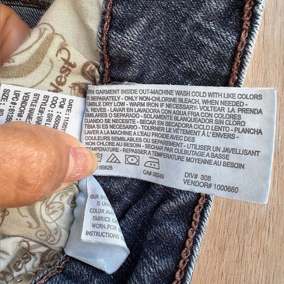 Nine West VTG America Jeans Womens Boho Mid Rise Denim Medium Wash Stretch 8/28P - Picture 6 of 12